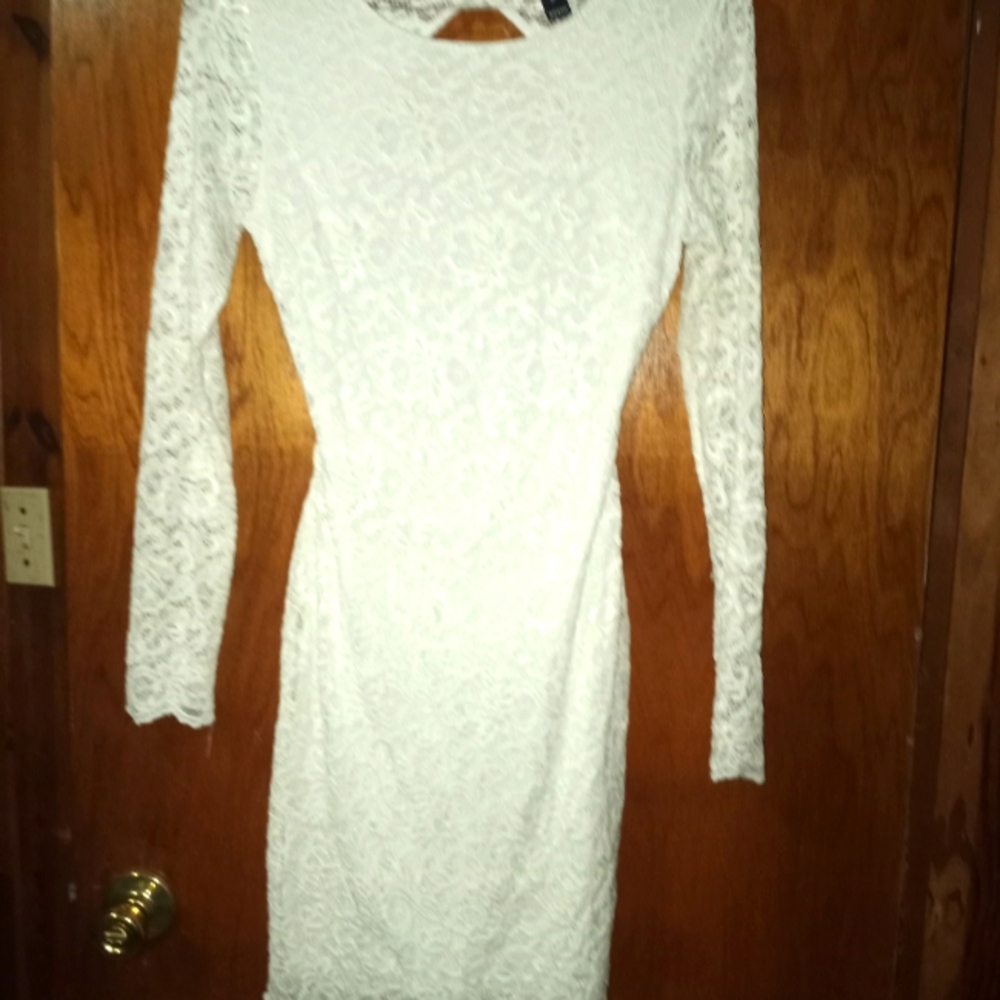White lace dress